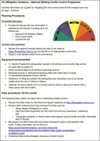 example fire mitigation plan